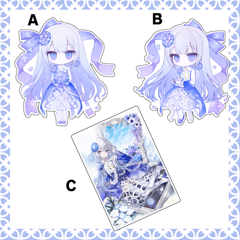 妃那子✥1周年記念グッズ✥ アクリルステッカー